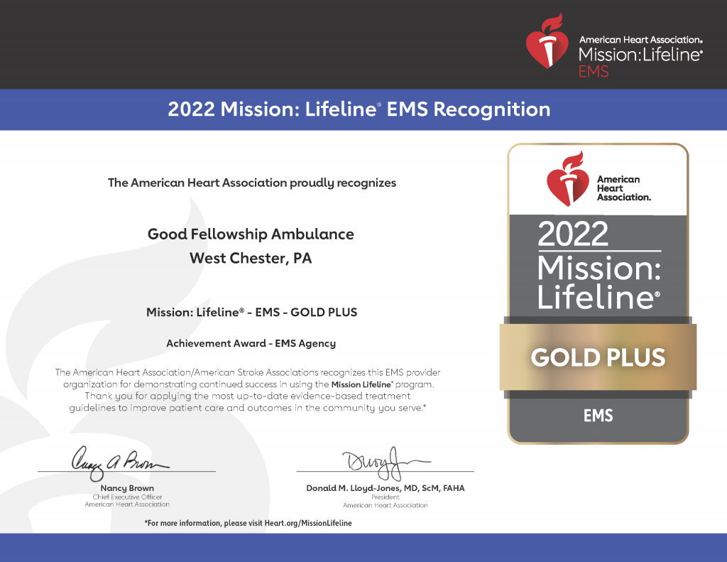 mission_lifeline_ems_award_aha_pa_good_fellowship_ambulance